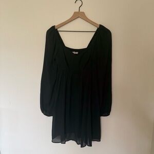 Abercrombie & Fitch Black Long Sleeve Dress